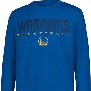Warriors | Ultra Game Men's NBA Official Super Soft Game Day Long Sleeve T-Shirt